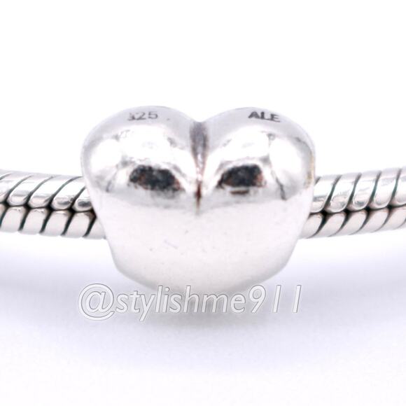 Authentic Pandora Large Smooth Heart Charm - 790137 - Picture 2 of 11